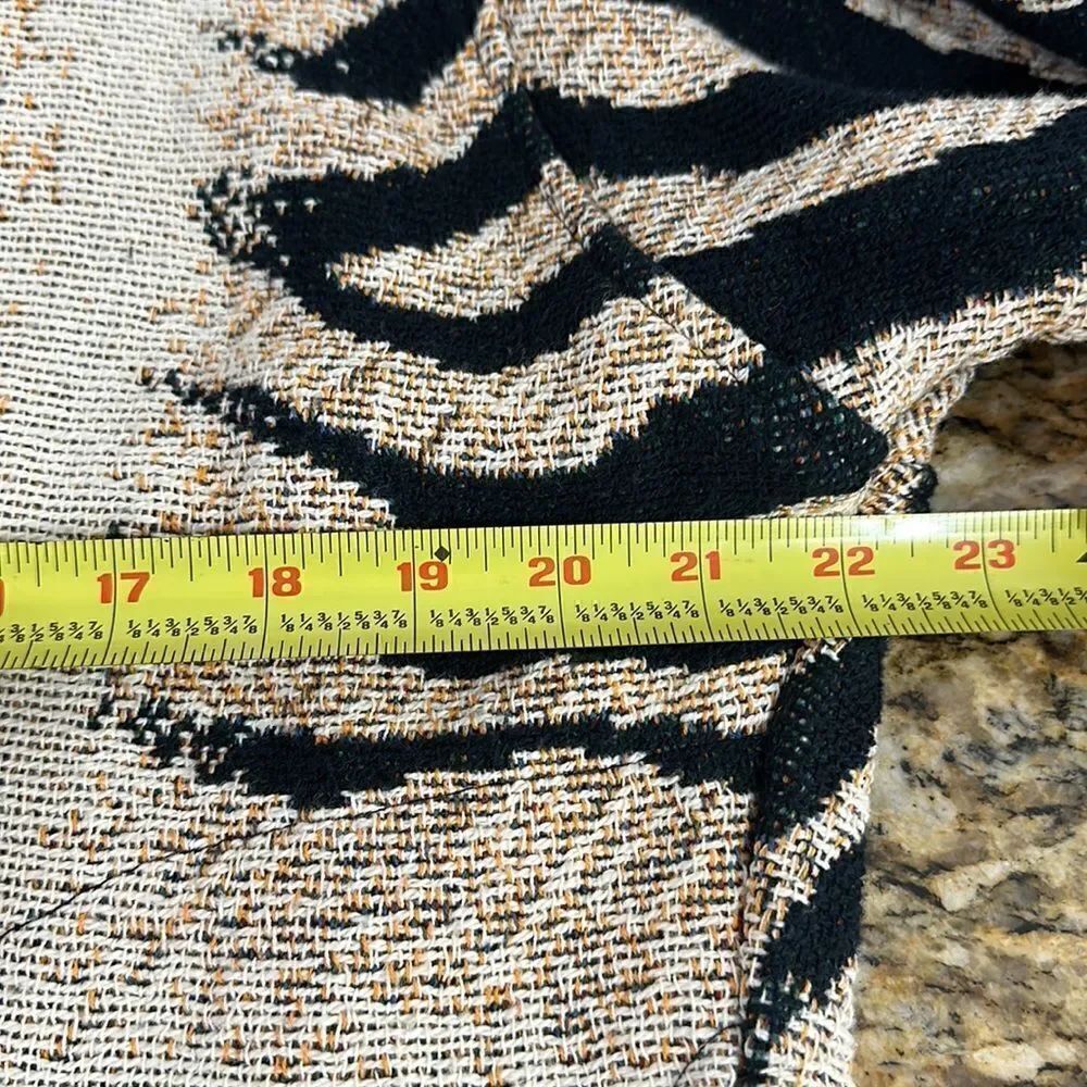 Sugar Street Weavers Vintage Tapestry Cotton Zebra Print Jacket Size S/M - Picture 9 of 11